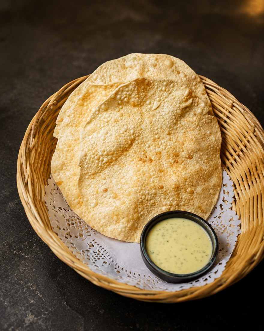 Crisp pappadums